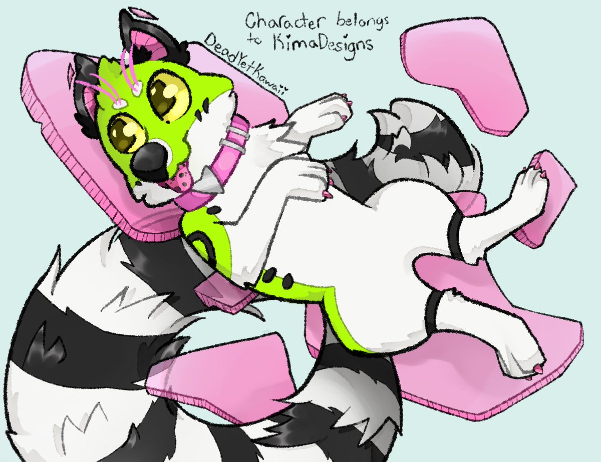 KawaiiYet's tweet photo. @DesignsKima
Soooooo funny story. I earlier this year I thought it was art fight only to find out part way through drawing that I was a month late but your character is so cute so I hope you like this fanart of them... Happy New Year! https://t.co/koAv3SD506