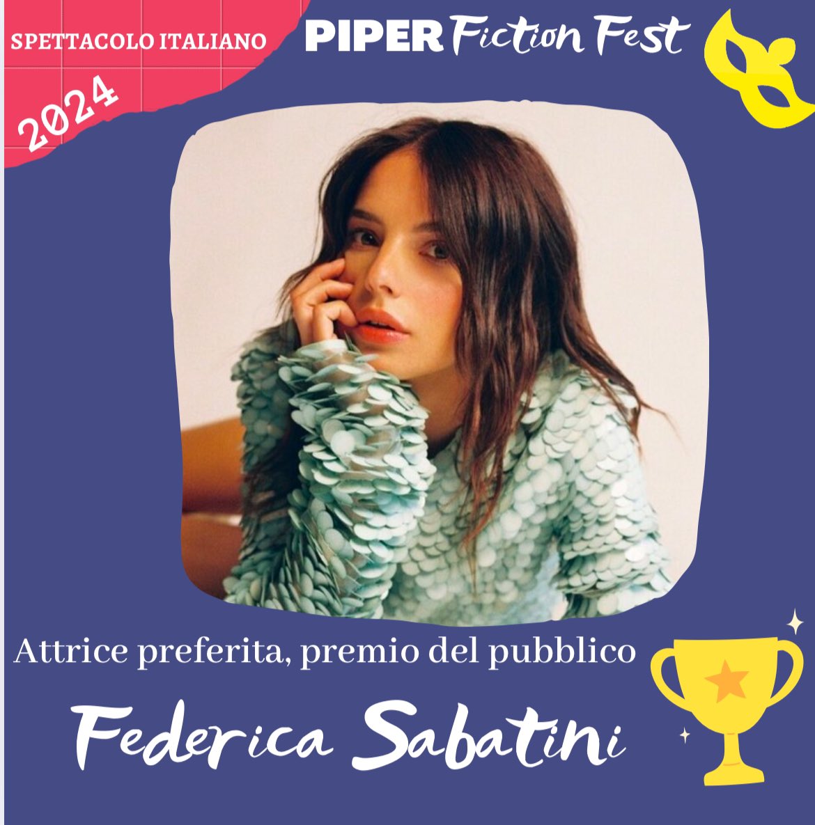 AlbertoFuschi's tweet image. Miglior attore non protagonista: Matteo Martari per #Libera
Miglior attrice non protagonista: Federica Sabatini #DonMatteo14
Attrice preferita pubblico: Federica Sabatini e Francesca Chillemi
Attore preferito pubblico: Eugenio Mastrandrea e Can Yaman
#piperfictionfest2024