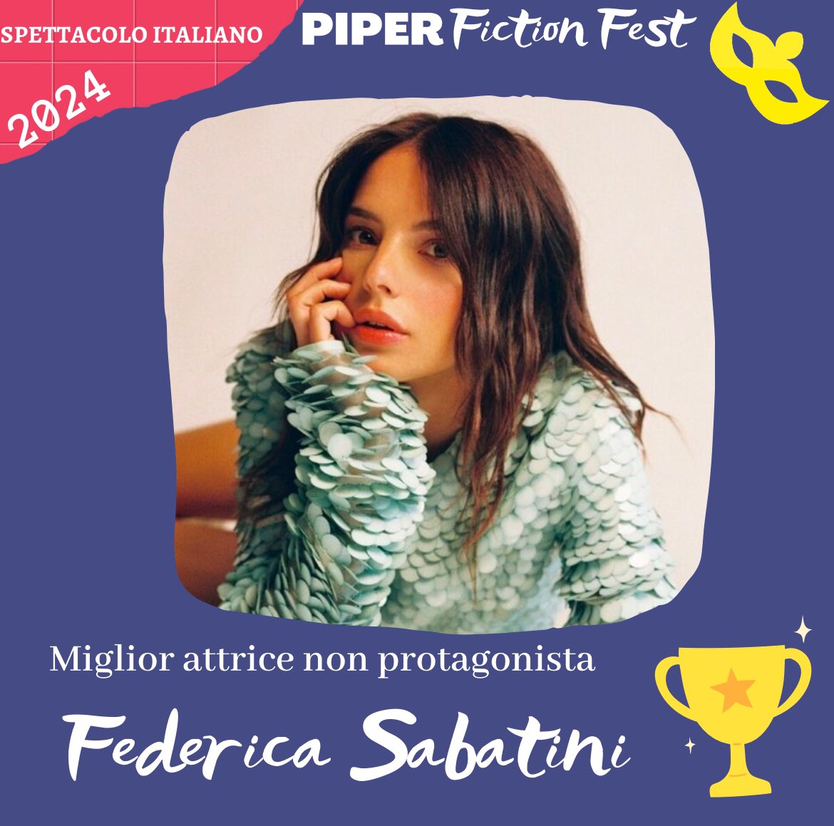 AlbertoFuschi's tweet image. Miglior attore non protagonista: Matteo Martari per #Libera
Miglior attrice non protagonista: Federica Sabatini #DonMatteo14
Attrice preferita pubblico: Federica Sabatini e Francesca Chillemi
Attore preferito pubblico: Eugenio Mastrandrea e Can Yaman
#piperfictionfest2024