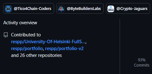 Barcosren's tweet photo. 🚀 Just wrapped up the year with an amazing start in Web3! Completed my first 3 contributions with @OnlyDust_com 🌟
Huge thanks to the teams at @RevoFarmers , @TrustlessWork , and @0xByteBeasts  for letting me be part of such impactful projects. 🙌 https://t.co/ziX3Dk8VaI