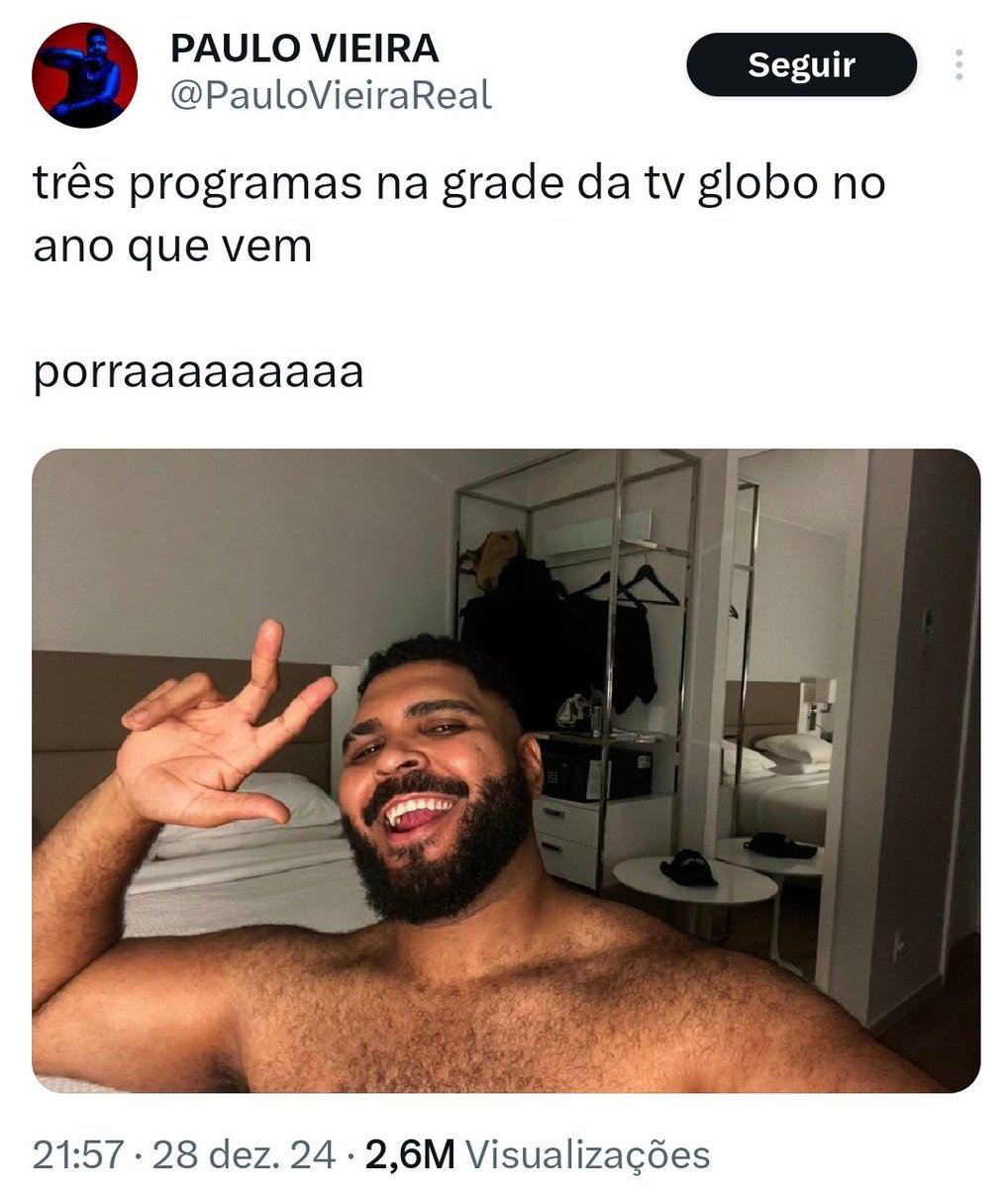 Tumulto BR (@tumultobr) on Twitter photo O palhaço vai ter três programas na Globolixo em 2025.
Será que vai ter audiência?
Eu não assisto e farei campanha contra. Alguém comigo nessa batalha? O palhaço vai ter três programas na Globolixo em 2025.
Será que vai ter audiência?
Eu não assisto e farei campanha contra. Alguém comigo nessa batalha?