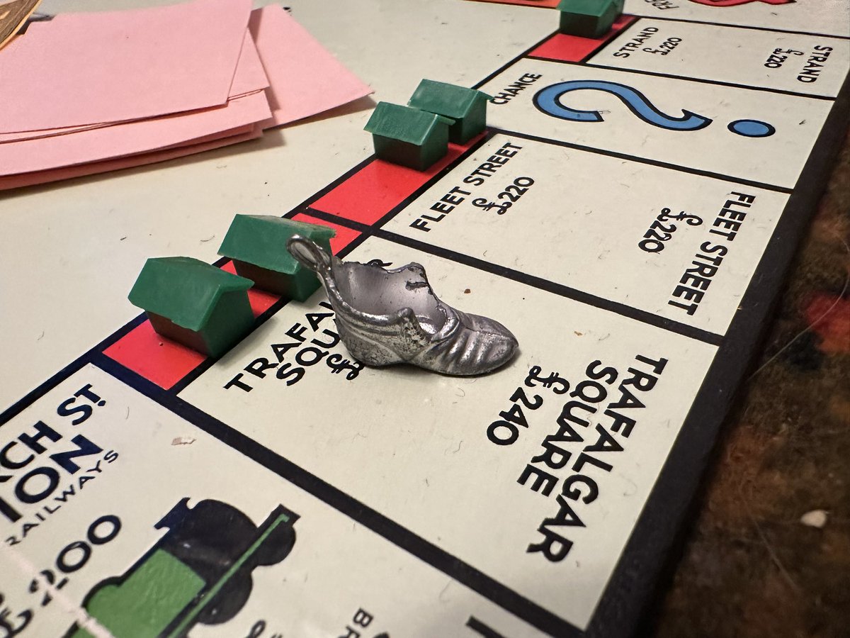 A perfect Hogmanay with Monopoly in front of the fire. 
#2025 #family #monopoly