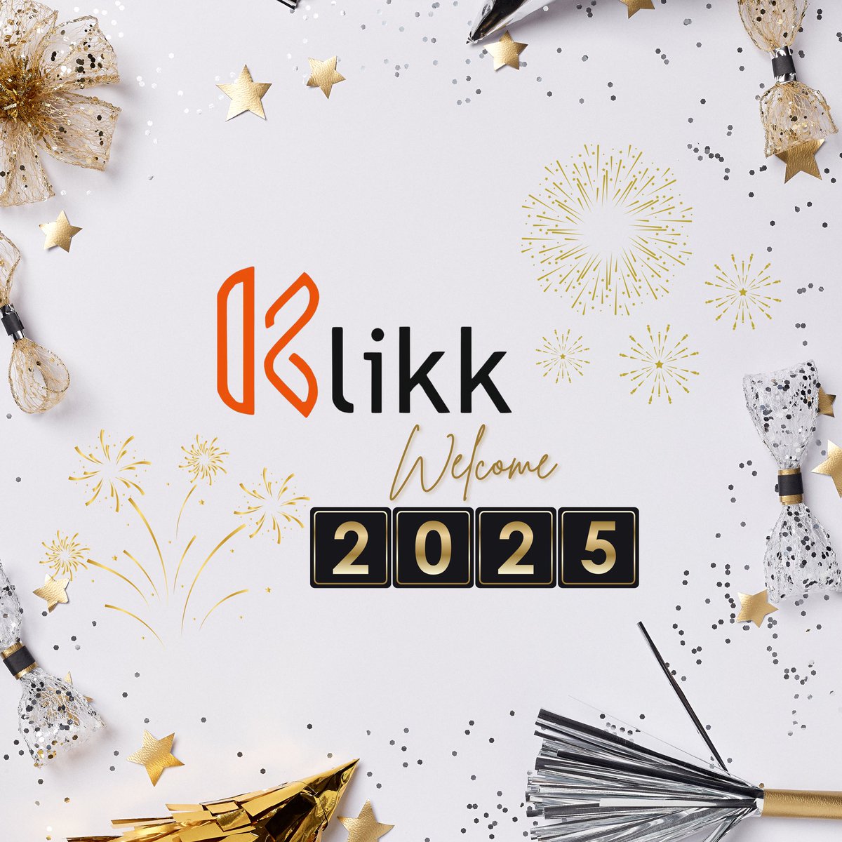 Happy New Year 2025 from entire Klikk family.
Let’s turn up the volume on dreams, success, and happiness this year.
Here’s to making every moment unforgettable, just like the sound of your favorite Klikk headphones.
#HappyNewYear2025 #KlikkAudio #SoundOfSuccess #Celebrate #Klikk