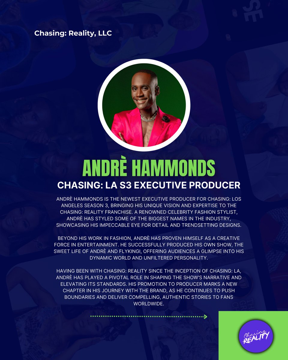 All_About_Andre's tweet image. Super excited about my new role as Executive Producer for #ChasingLA Season 3! What an absolute honor to be able to share the stories of talented individuals! Looking forward to reviving the show &amp;amp; my new role! WE’RE BACK  #StayTuned  📺 👀✨