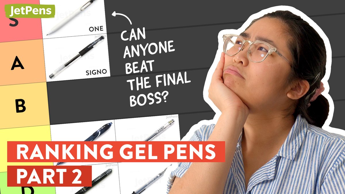 Happy New Year's Eve! Have you seen part 2 of our Gel Pen Ranking video series? What's your favorite gel pen? youtube.com/watch?v=IhCZxG…