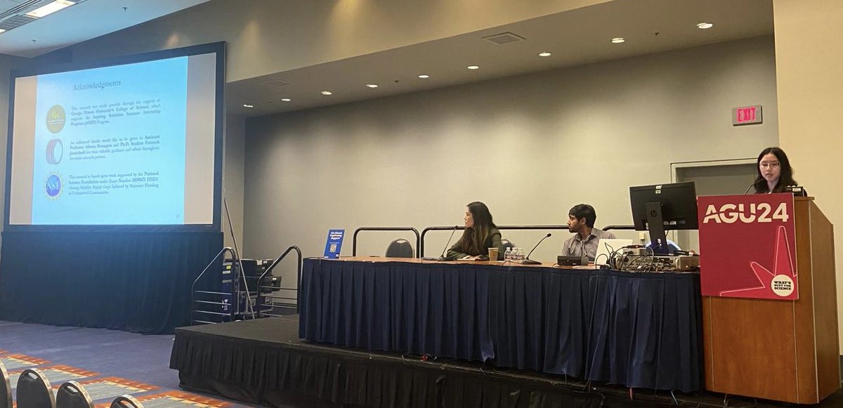 Alireza Ermagun (@aermagun) on Twitter photo First-time experience at <a href="/theAGU/">AGU (American Geophysical Union)</a> Annual Meeting was a success! Our students showcased research on #climate change, community #resilience, and human #mobility in podium and poster sessions. A special thank you to the <a href="/NSF/">U.S. National Science Foundation</a> for their ongoing support!
<a href="/GMU_COS/">College of Science</a> <a href="/MasonResearch/">Mason Research</a> First-time experience at <a href="/theAGU/">AGU (American Geophysical Union)</a> Annual Meeting was a success! Our students showcased research on #climate change, community #resilience, and human #mobility in podium and poster sessions. A special thank you to the <a href="/NSF/">U.S. National Science Foundation</a> for their ongoing support!
<a href="/GMU_COS/">College of Science</a> <a href="/MasonResearch/">Mason Research</a>