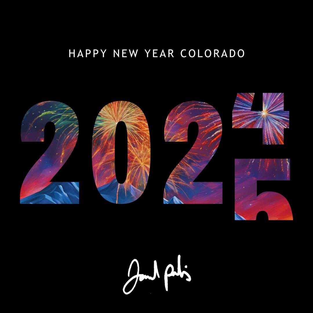 This New Years Eve, I encourage you to celebrate safely, cherish your loved ones, and extend a Colorado helping hand to fellow Coloradans in need this new year. 

Here’s to a fantastic year ahead! Happy New Year, Colorado!