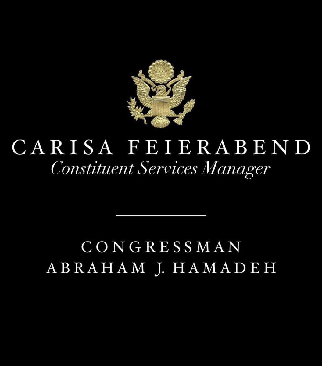 carisa_feier's tweet image. I am honored to be joining Abe Hamadeh's local team as his Constituent Services Manager and am really looking forward to making a difference in the lives of the residents of Arizona's CD8.