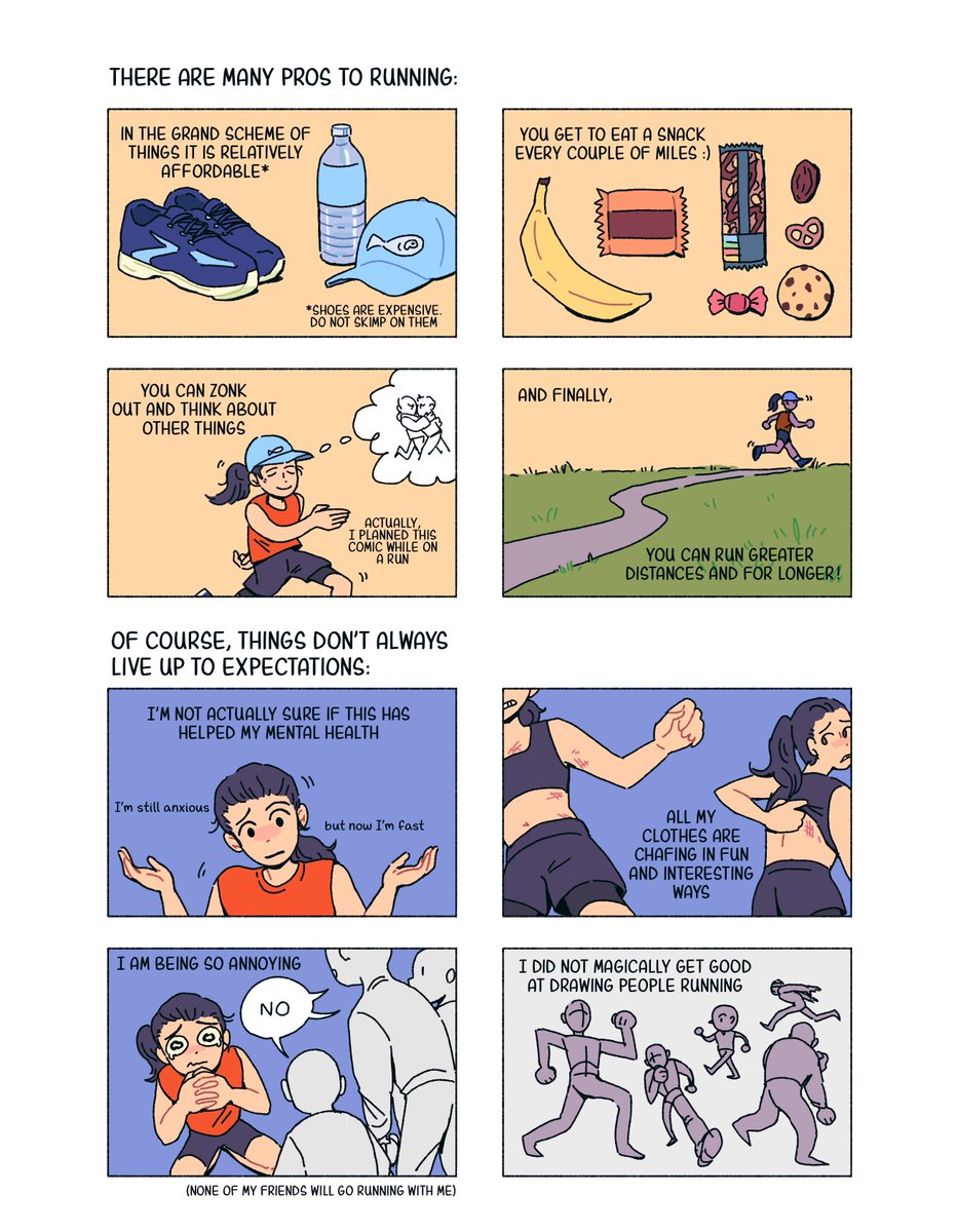 I drew a comic about running a couple of months back that I was too embarrassed to post (seeing as I am in the comic) but as it is the end of the year I thought I might as well! 