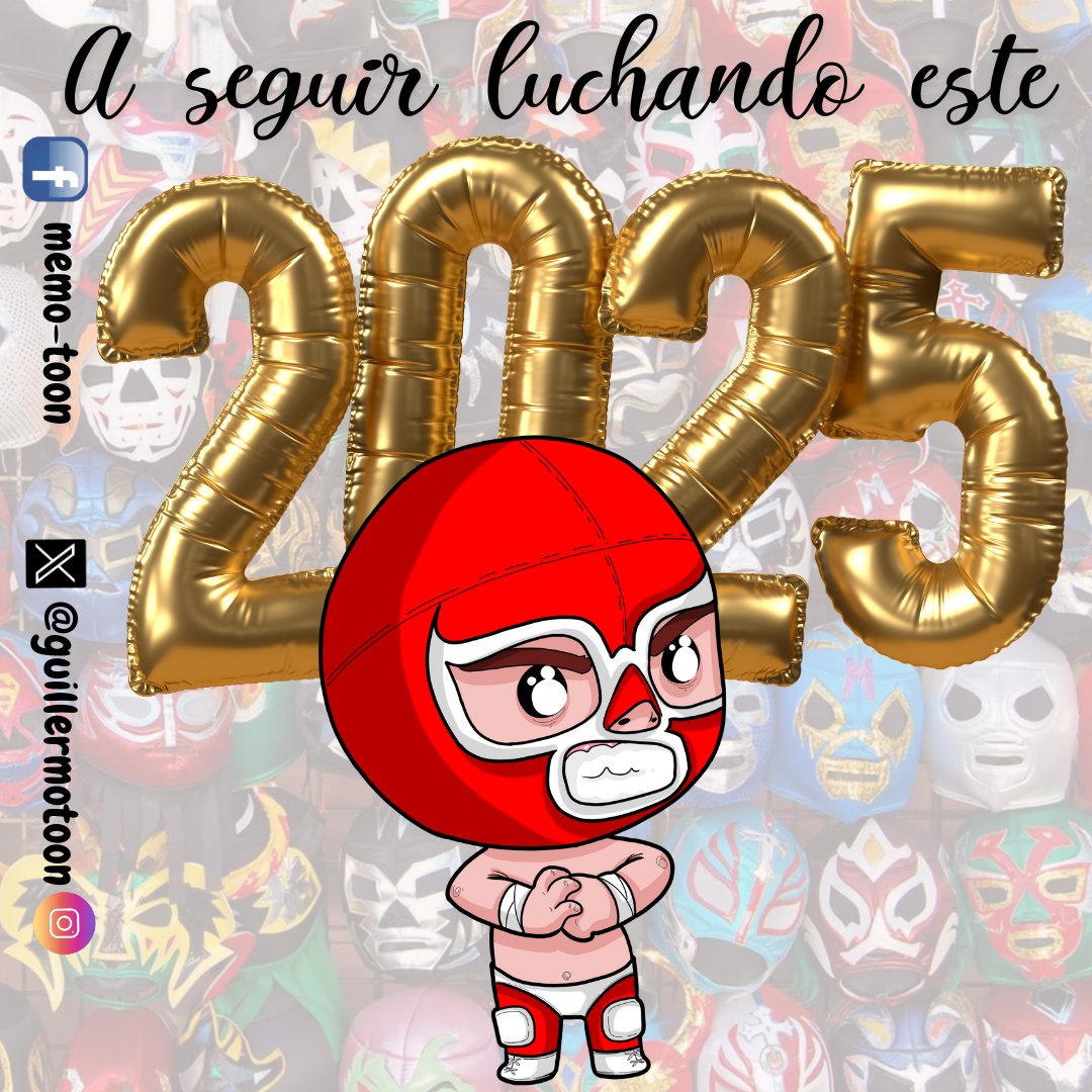Por qué pase lo que pase seguimos en la lucha en este 2025 para que se logren todas las metas. #2025newyear #luchalibre .