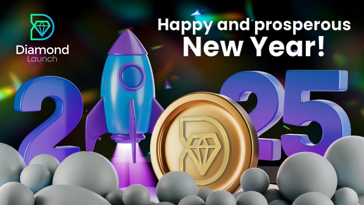 DivergeLoop's tweet photo. 💎 Cheers to a prosperous #HappyNewYear with #DiamondLaunch!   

🚀 2025 is the year to participate in fair and accessible token sales.  

🥂💰 Let’s start the year strong by investing in tomorrow’s top projects today!

$DLC #NewYear2025 https://t.co/UbsuR9TSK9