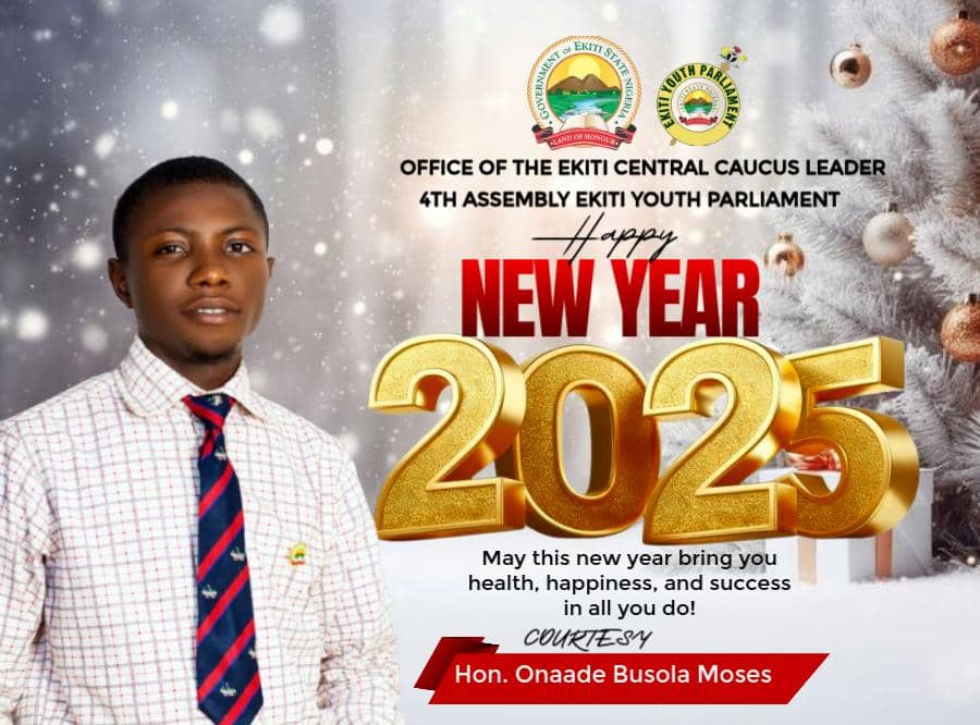 HonBusolaOnaade's tweet photo. Warmest wishes to my fellow youths,
 I wish for a year that brings us wisdom to make informed decisions, courage to stand up for what is right, unity to bridge gaps and build stronger bonds, and progress to drive positive change and development. https://t.co/IJzJkBpsX7