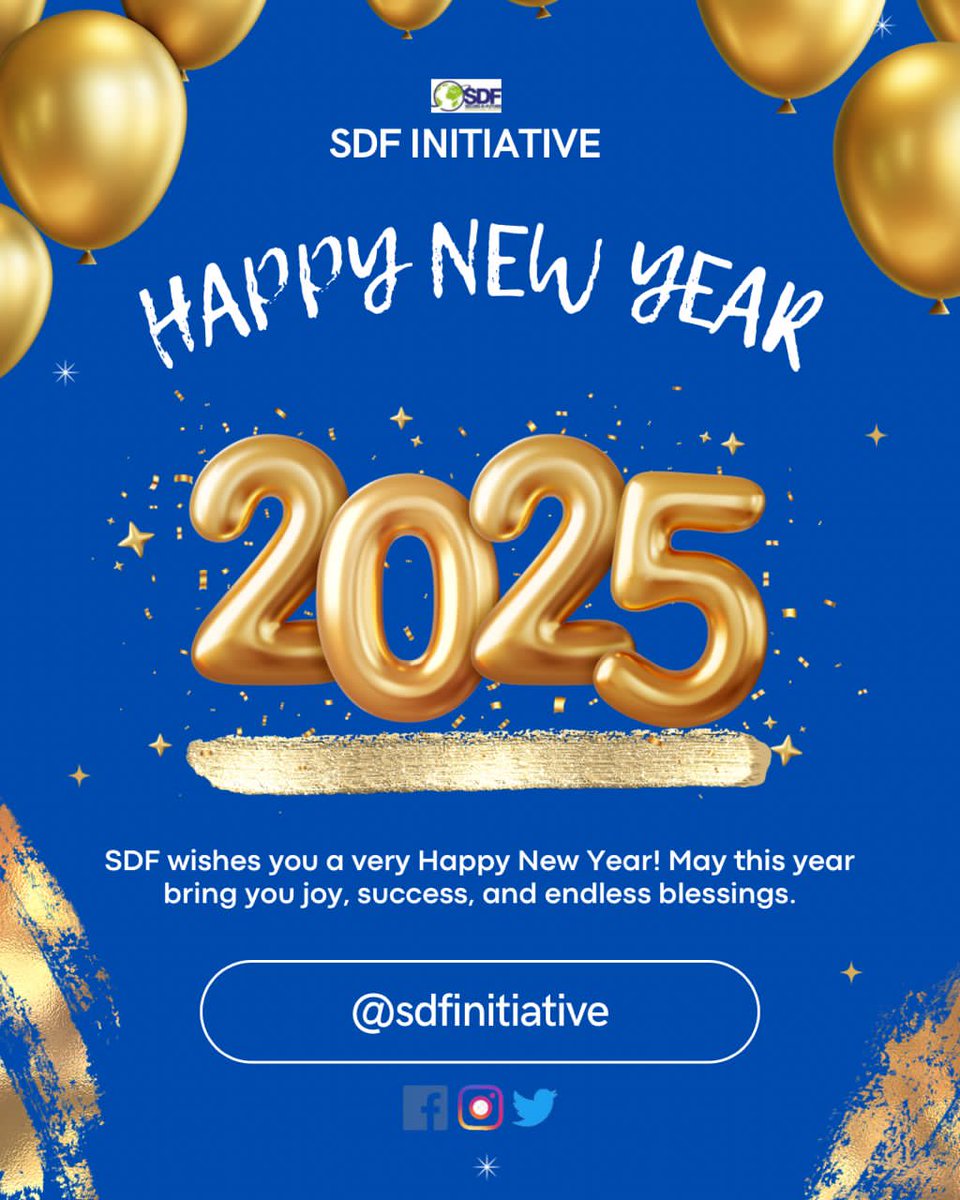 Happy New Year, 2025! 🩵🥳💡

From SDF Secure the Future Initiative, we wish you a prosperous and joy-filled year ahead!🥳

As we step into this new chapter, let's make a conscious effort to prioritize our mental health and wellbeing. 

Warm regards,
SDF 

#NewYear2025