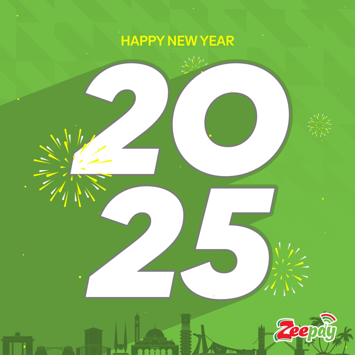 New year, same commitment to keeping you connected! 🌍✨ Wishing all our valued customers a prosperous 2025!

 #Zeepay #HappyNewYear2025