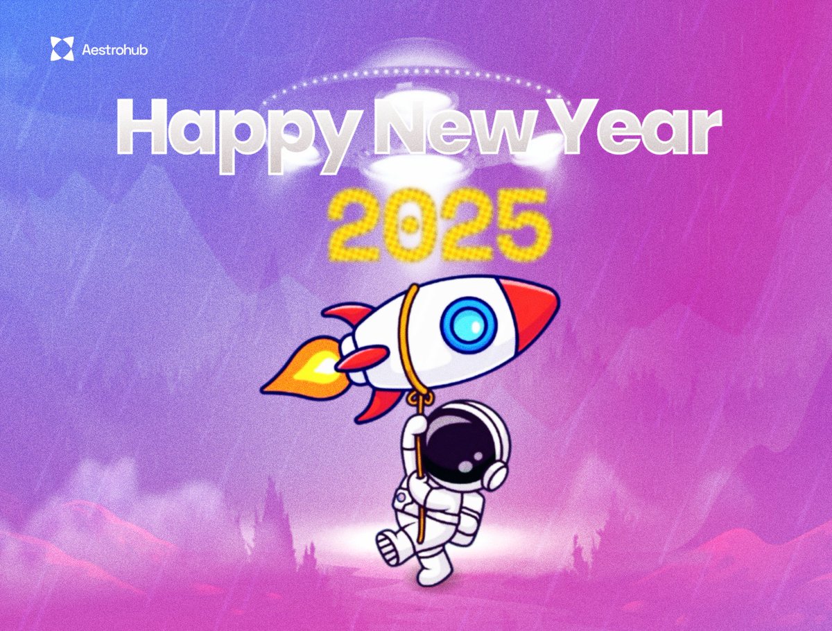 Happy New Year to every Aestronauts who are ready to build something great in 2025. 

Whether you are building a project, brand or yourself, we wish you a safe launching and a safe landing. 

Take-off 🚀🚀