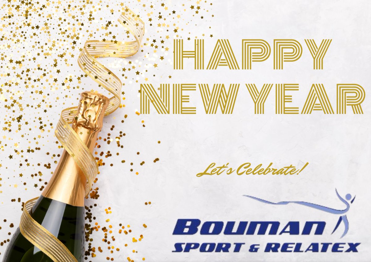 BOUMAN_SPORT's tweet photo. HAPPY NEW YEAR!  🥂🥳
Namens het team van Bouman Sport &amp; RelaTex wensen wij iedereen een energiek, gezond en krachtig nieuw jaar! 🎉💪
Bedankt voor jullie vertrouwen en enthousiasme. Samen maken we er weer een jaar vol actie en resultaat van! 🚴‍♂️🏊‍♀️🤸‍♂️ https://t.co/nZzibOdfcw