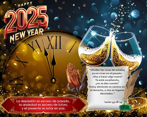 Relax_MusicGold's tweet photo. Que en este  2025 que empieza, en cualquier propósito de año nuevo para que en cada victoria, cada derrota, cada lucha, dolor, tristeza y alegría que se enfrente se mantenga presente la humildad, el amor y la solidaridad cristiana.
Feliz y Bendecido Año Nuevo 2025 https://t.co/QpwUMu7uBX