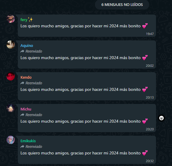 locochoncin's tweet photo. Cerramos el año siento el grupo con 0 empatia con los nuestros 🥰🥰 https://t.co/MpoD24GSOJ