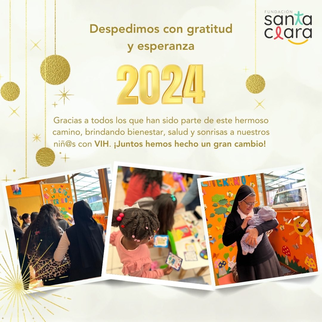 ✨Despedimos 2024 con gratitud y abrimos las puertas al 2025 con esperanza y nuevos sueños.✨
Queremos agradecer profundamente a todos los que han sido parte fundamental de nuestro camino durante este 2024. #anonuevo2025 #vih #sida