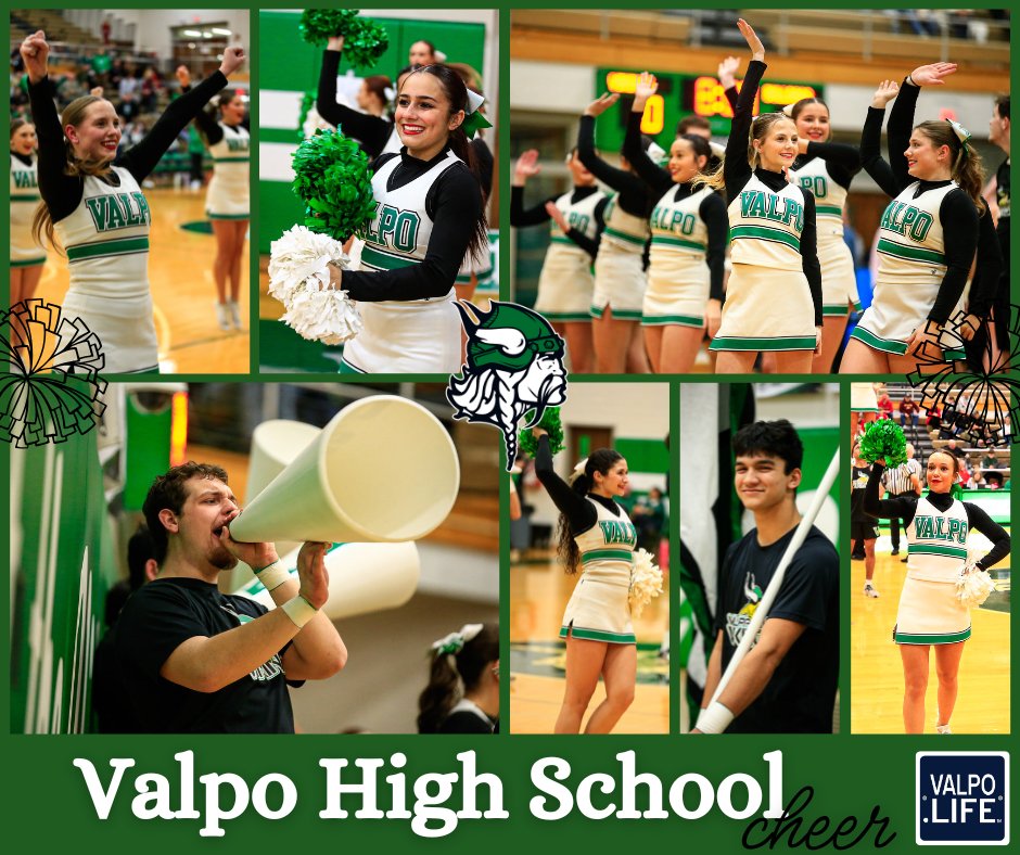 ✨ Shoutout to the Valpo High School Cheer Team for their incredible energy and spirit! Keep bringing the heat! 🔥
<a href="/ValpoHS411/">Viking Info</a> | <a href="/VHS_Sports/">Valpo HS Athletics</a>