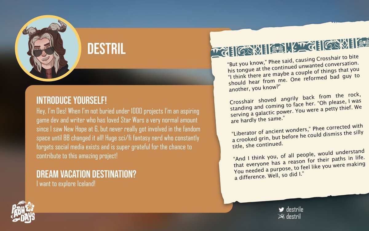 PabuDaysZine's tweet photo. Hello again! Up next we have a preview for you from @Destrile ! https://t.co/k0JoGuNhZT