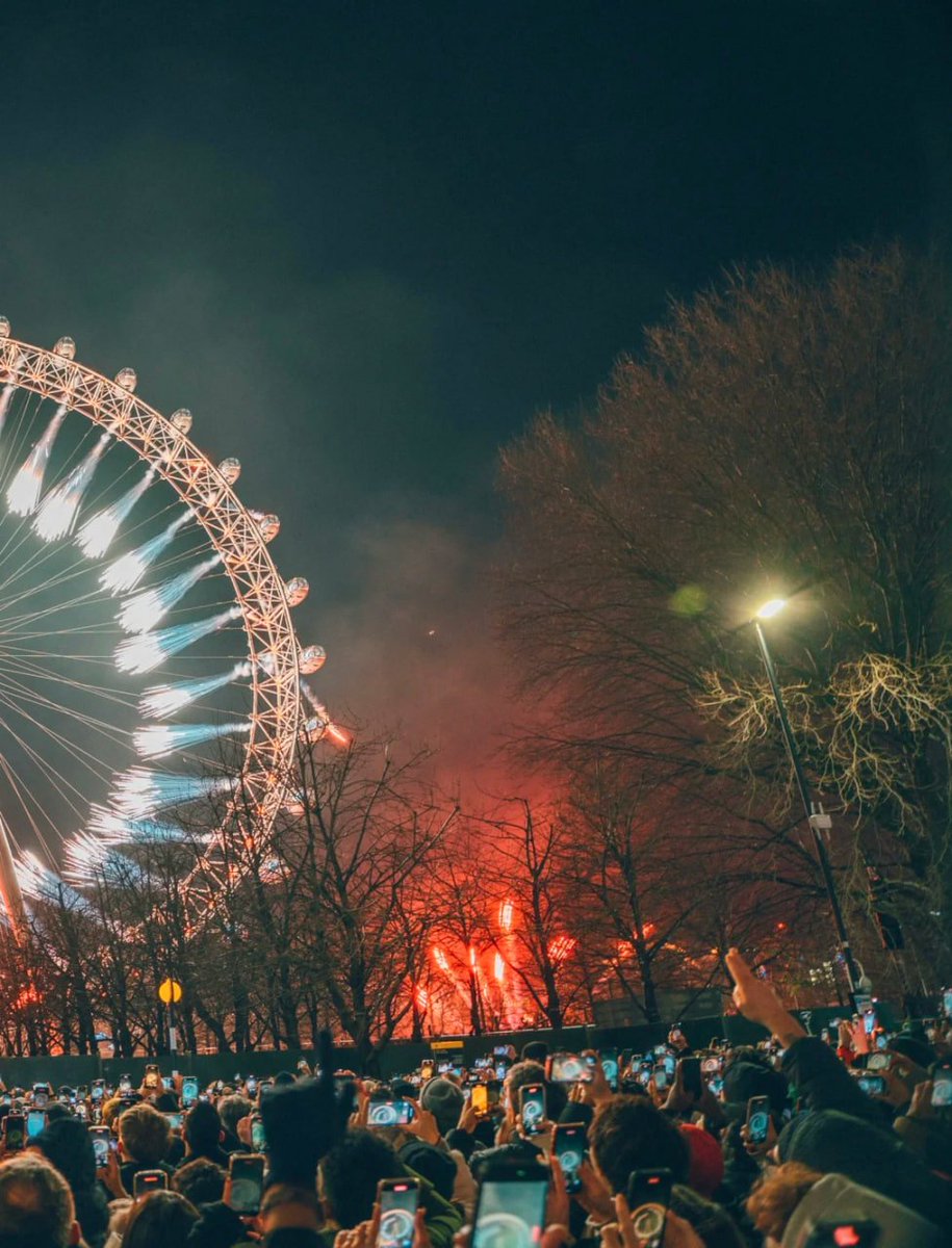 The New Year's Eve fireworks show