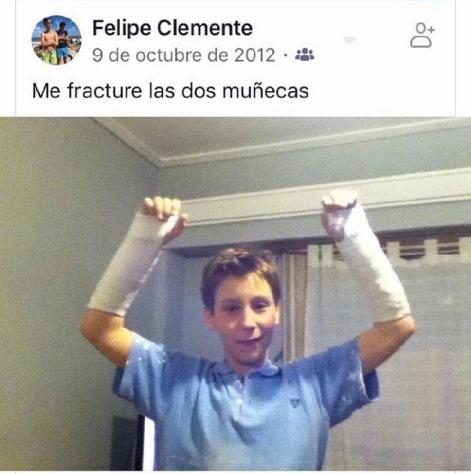 Gero Arias después de cumplir el reto