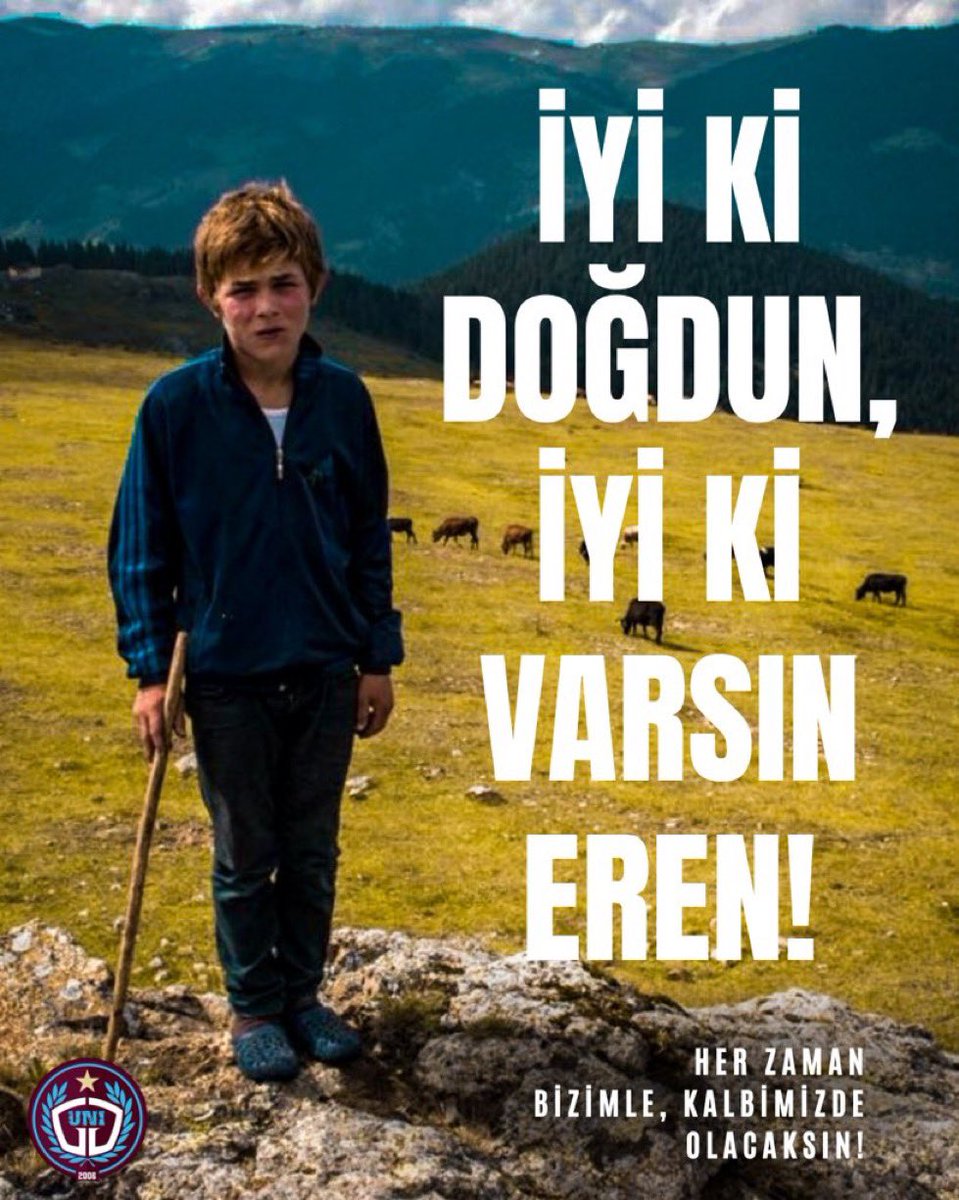 Eren Bülbül 23 yaşında!
Eren iyi ki varsın! 🇹🇷

#ÜniversiteliTrabzonsporlular