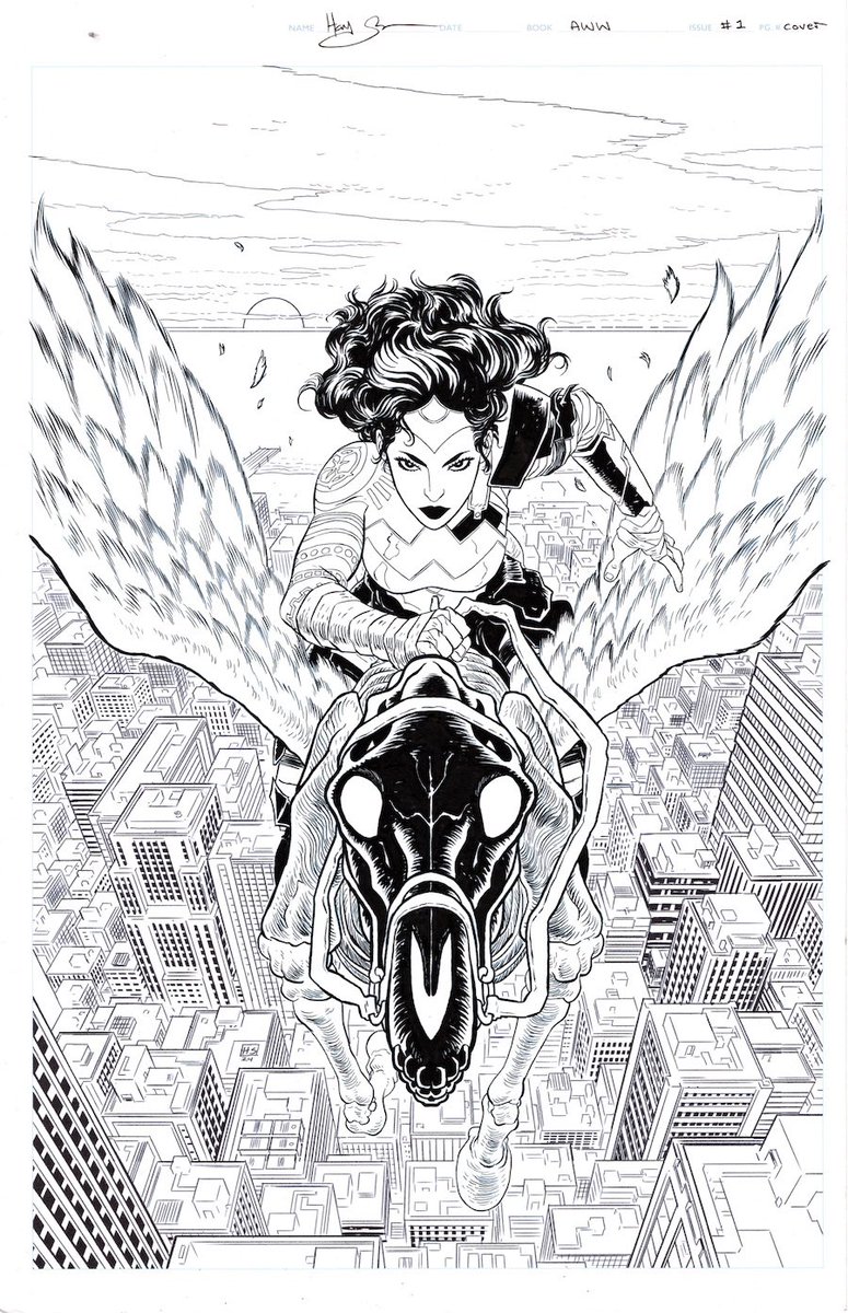 ABSOLUTE WONDER WOMAN #1 original art cover by <a href="/Cleanlined/">Hayden Sherman</a>…SOLD! Congrats to Hayden on an absolute blockbuster debut art drop!:

felixcomicart.com/newitems.asp

More AWW coming in 2025…and BATMAN: DARK PATTERNS! Subscribe to newsletter for all announcements! felixcomicart.com