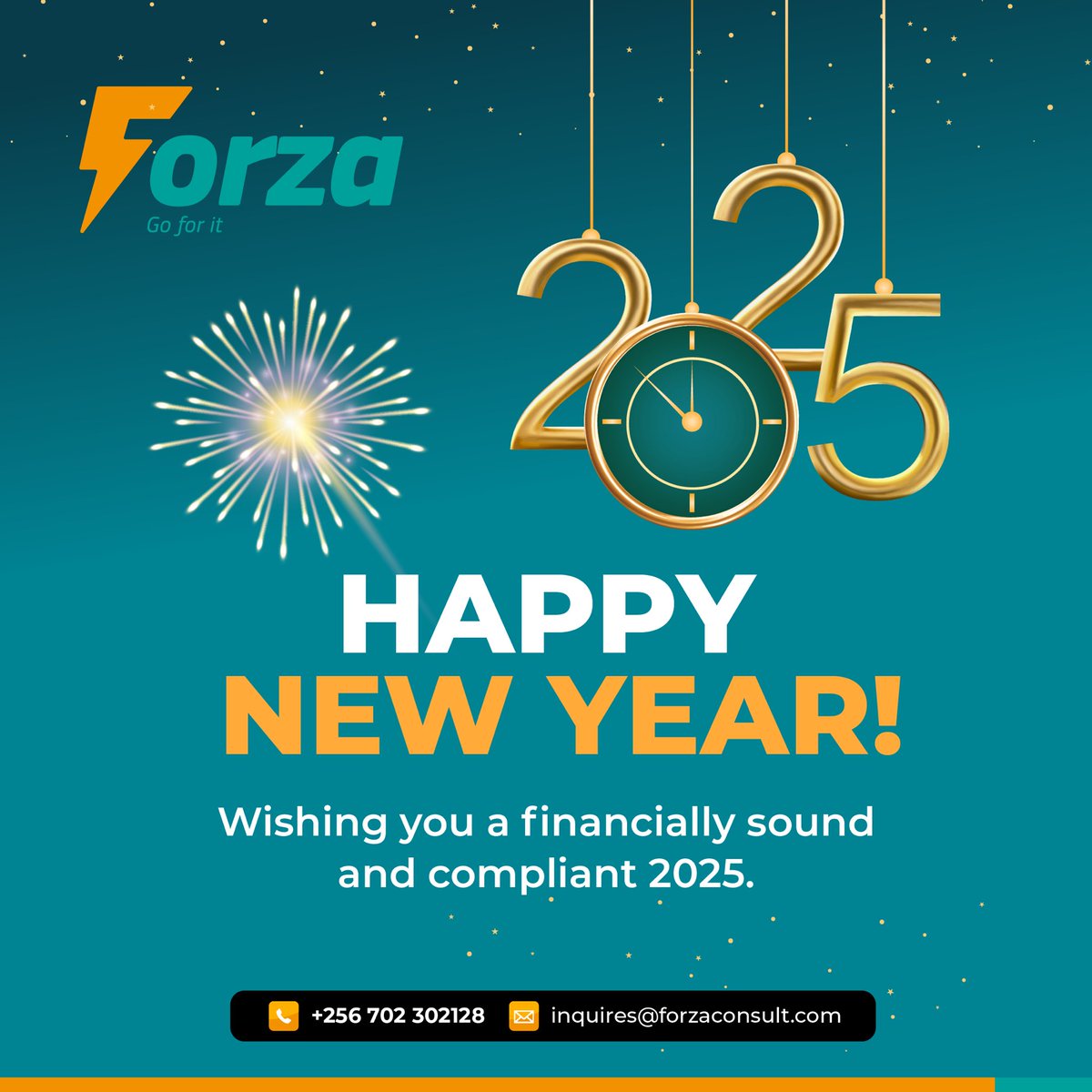 forzaconsult's tweet photo. Happy New Year!
Wishing you a financially sound and compliant 2025. https://t.co/OSlTq7OxG3