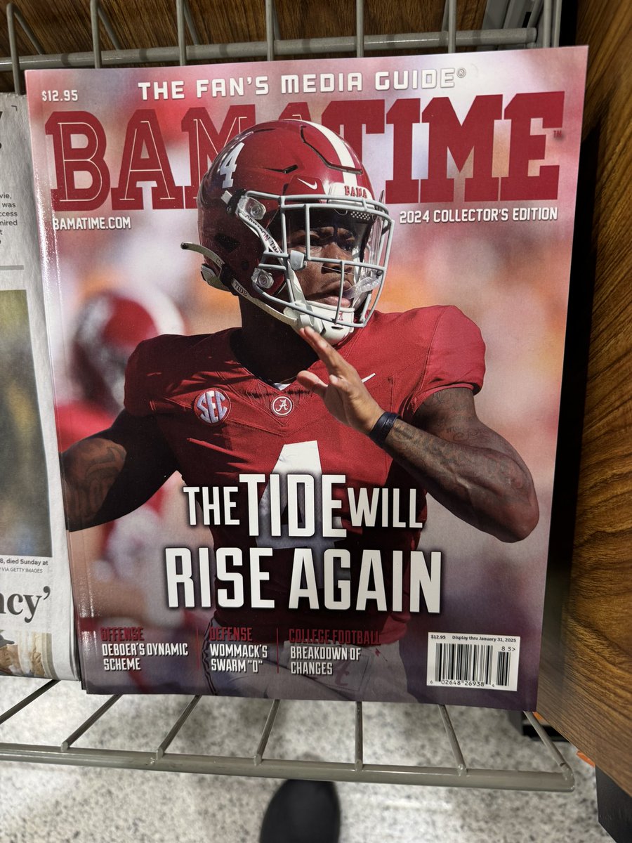 I saw this in my friendly neighborhood Publix about an hour after Alabama’s loss today.

So I suppose Bama’s gonna be wonderful in 2025.

#RollTide anyway