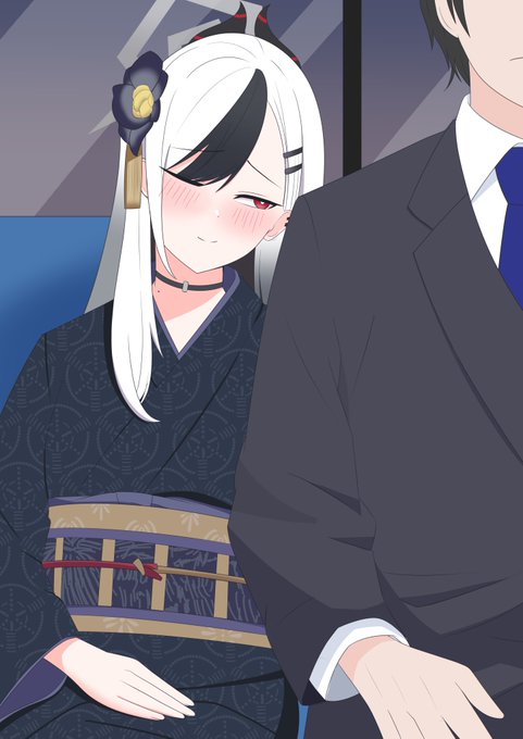 #ブルアカ
初詣の帰り道、揺れる電車の中で。 