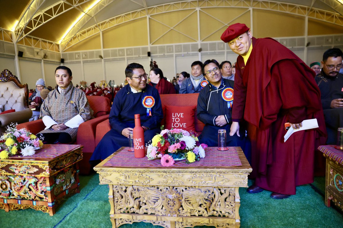 Drukpa's tweet photo. The 2025 Countdown programme at Druk Amitabha Mountain displayed the talent and joy of heritage from communities around the world. 

#GyalwangDrukpa #AnnualDrukpaCouncil 
#drukpa #drukpanuns #KungFuNuns #10ADC Annual Drukpa Council Druk Amitabha Mountain DGK Nunnery Kung Fu Nuns https://t.co/PpbditivQ8