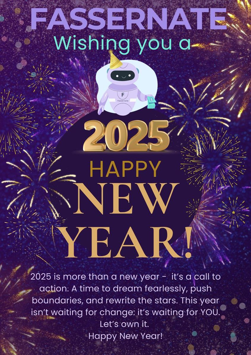 Happy Happy New Year.

Welcome to 2025.