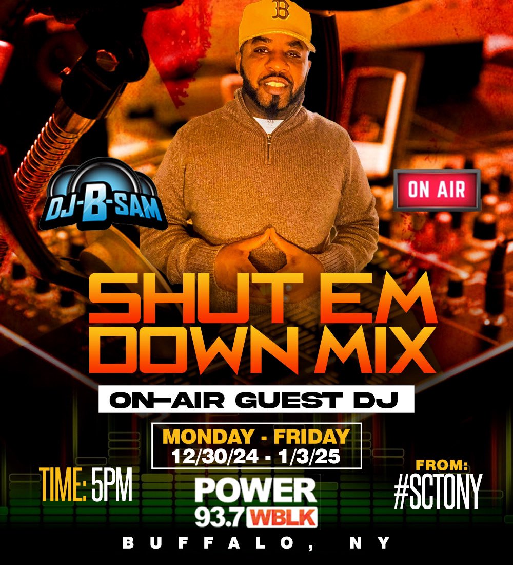 dj_bsam's tweet photo. 5pm #ShutEmDown NYE mix @937WBLK  and for the rest of the week #TuneIn https://t.co/cxLN6OwYSv
