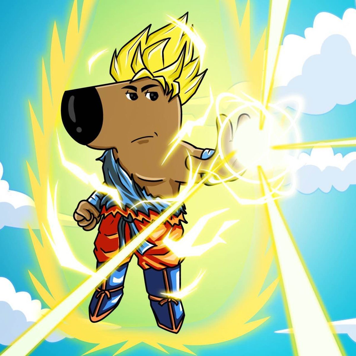 super saiyan chill guy.