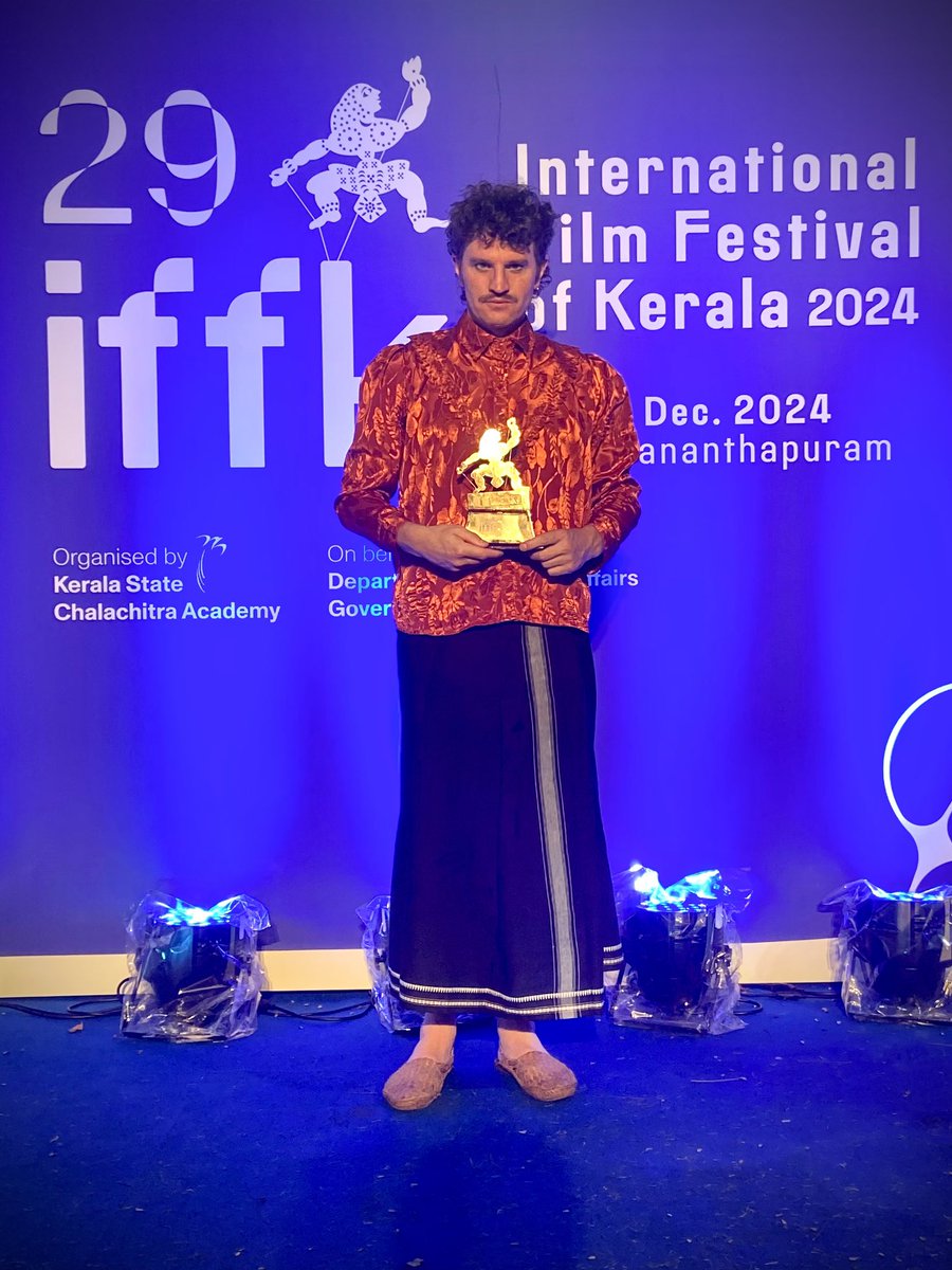 bajonaranja's tweet photo. We want to express our deepest gratitude to the @iffklive for the recognition awarded to Underground Orange (Bajo Naranja). It was an out-of-this-world cultural experience, where we shared stories that transcend borders. Thank you, Kerala, for your warmth and your cinema magic! https://t.co/oYX7We4PqY