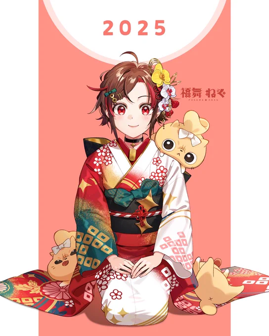 おはようございます昨年はありがとうございました。今年はもうちょっとちゃんとこの子たちをうごかしていけたらなって願望だけあります!((今年もどうぞよろしくお願いします#福舞画廊 