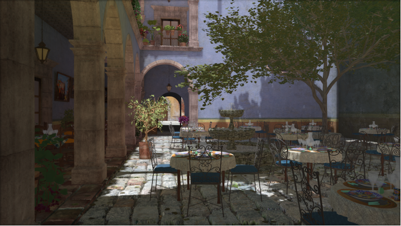 this stunning 3d courtyard was created using neo ai's advanced pipeline, combining cutting-edge ai modules and rendering technologies for seamless artistry.

here’s how we did it:
1️⃣ modeling &amp; layout: the scene layout was crafted with traditional 3d tools, but neo ai's