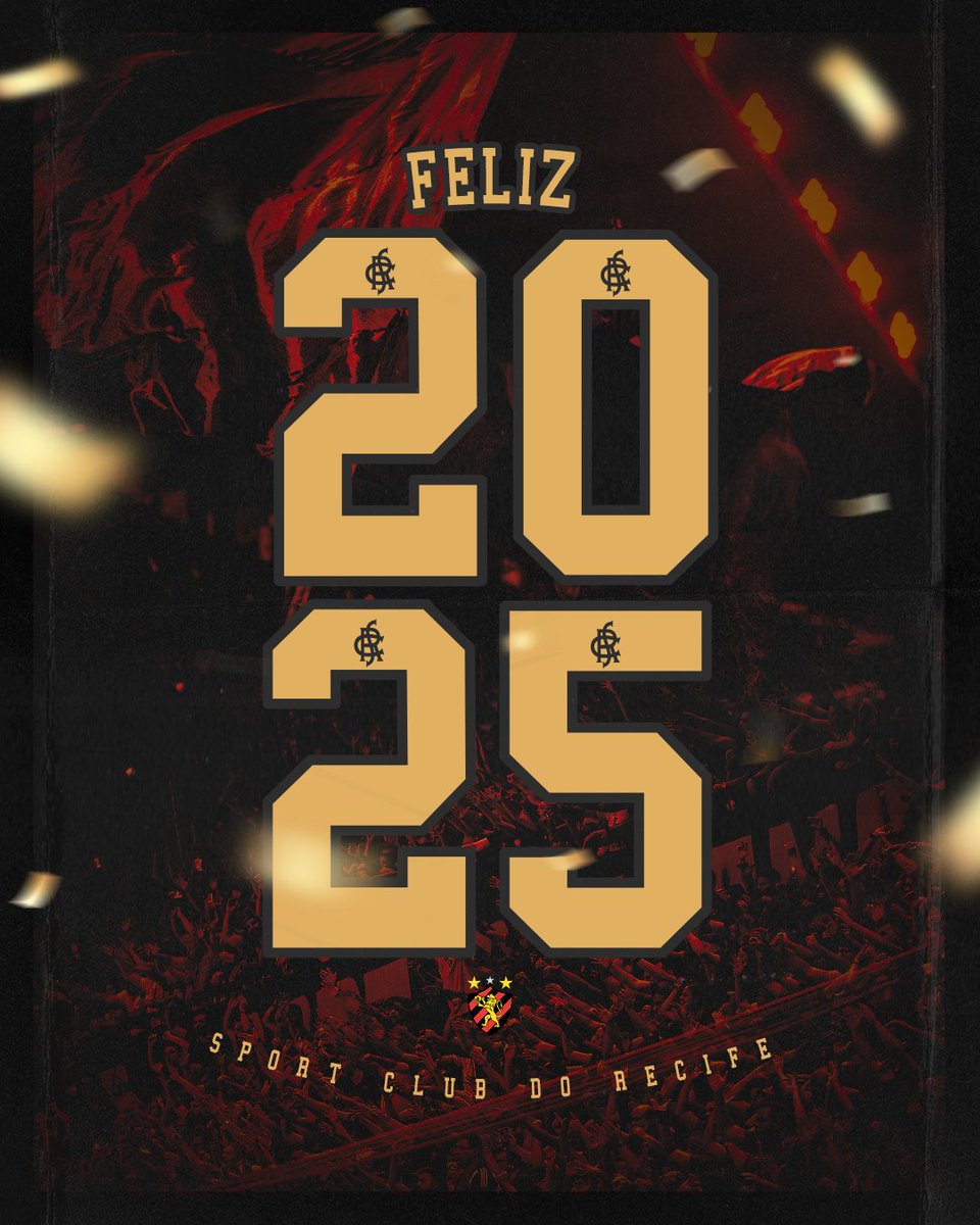 2025 chegou! O 𝗦𝗣𝗢𝗥𝗧 𝗖𝗟𝗨𝗕 𝗗𝗢 𝗥𝗘𝗖𝗜𝗙𝗘 deseja um feliz ano novo para toda a torcida rubro-negra. Que possamos celebrar muitas vitórias juntos com alegria e saúde! 🥂