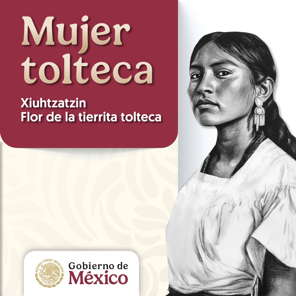 Presentamos la nueva imagen del Gobierno de México para 2025: Año de la Mujer Indígena. 

Este nombramiento reconoce la memoria histórica de nuestras ancestras como símbolo patrio. Damos voz a las mujeres de antes y a las de ahora.