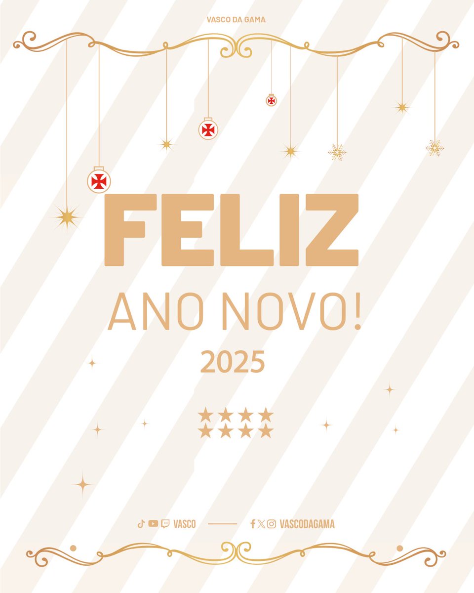 FELIZ 2️⃣0️⃣2️⃣5️⃣ 🥂🍾

Desejamos a todos um novo ano de muitas felicidades, paz, amor e harmonia! ✨

𝐕𝐀𝐒𝐂𝐎 𝐃𝐀 𝐆𝐀𝐌𝐀 💢🤍