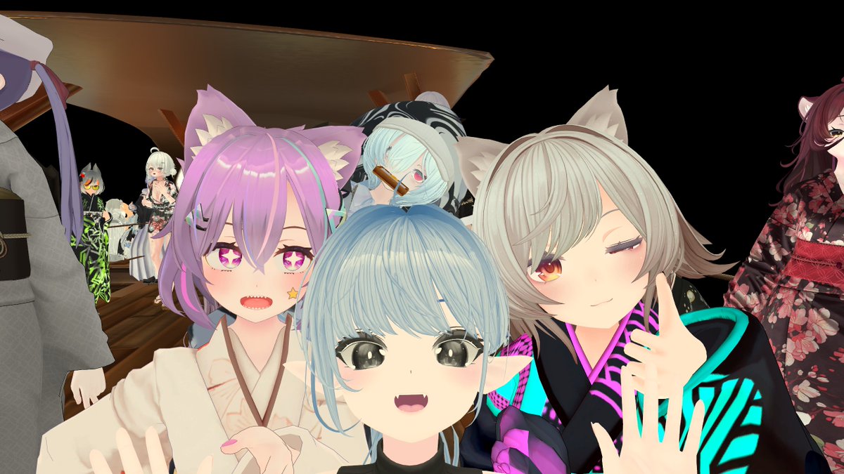 I debuted my new avatar base for New Years Eve, and celebrated with friends on Ghost Ship! It was a lot of fun! Thanks for the great 2024!🥳🚢🥂