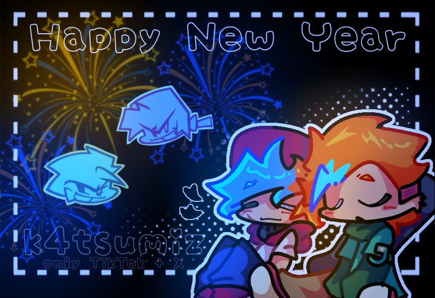 KenjiBlamKat's tweet image. 💚💙 | | Mix Boyco again ,,  Happy new year everyone&amp;lt;3 #FunkinMIX #FNFMIX #fnf #FNF #art #artist #doodle #doodlez #Boyfriend #Pico #MixBF #MixPico #fnf