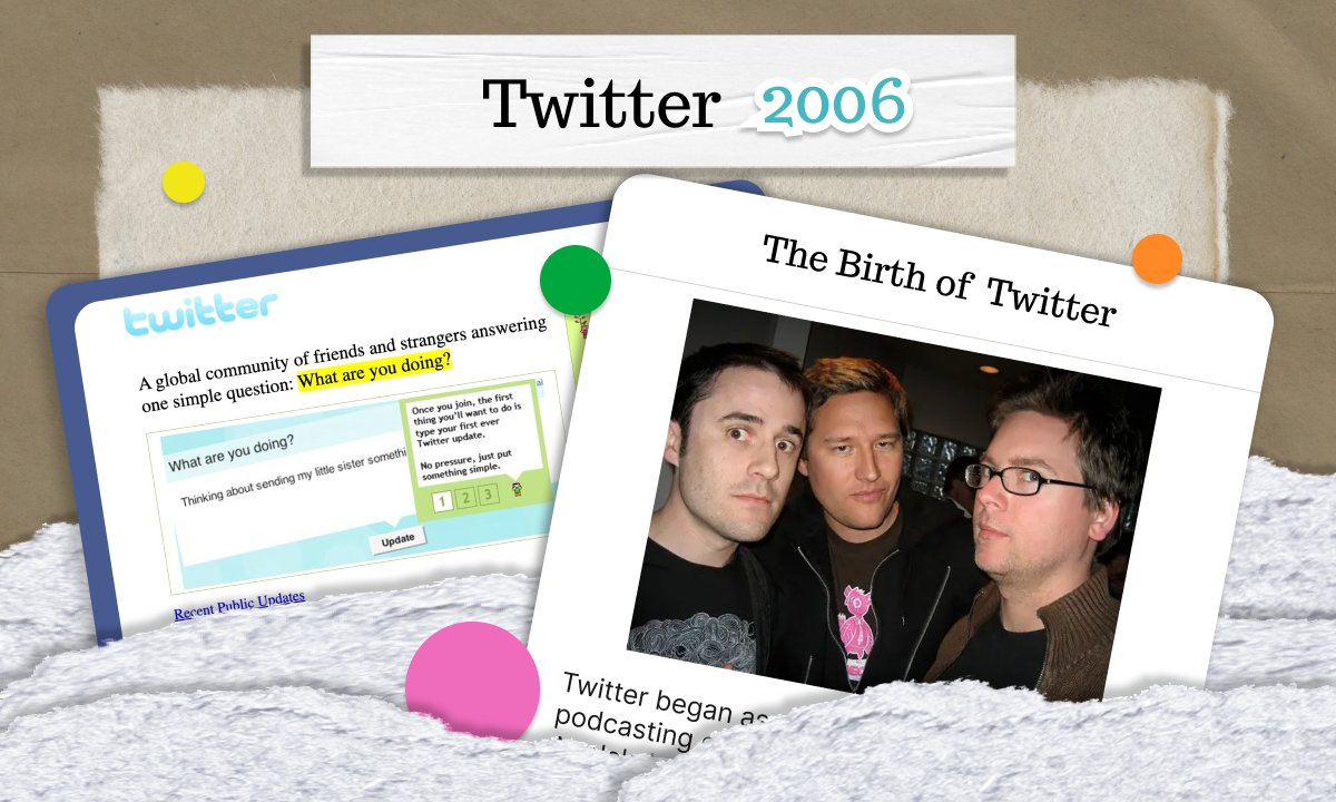 victoriawu77's tweet photo. Twitter (2006) 👉 https://t.co/I4SAMd3eKi @jack @biz @ev #firstversion https://t.co/YRZf7VFTNV