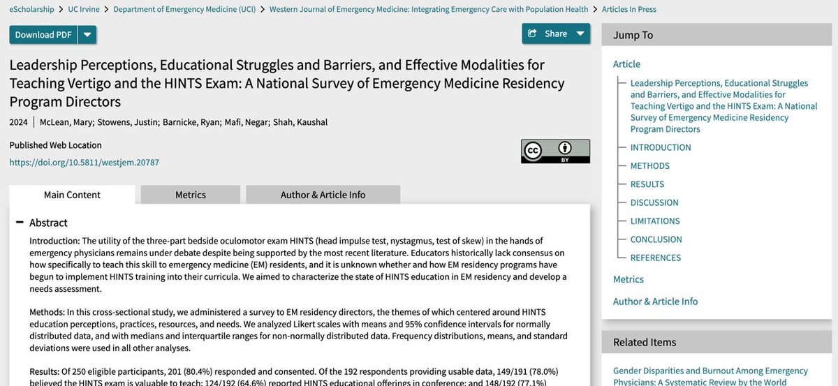 Mary McLean, MD (@marymclean85) on Twitter photo Best New Year's Eve ever! Our team's <a href="/CORD_EM/">CORD</a> Medical Education Research Certification project published in <a href="/WestJEM/">WestJEM</a>! HNY All! <a href="/JStowens/">Justin Stowens, MD</a> @ryan_barnicle #NegarMafi <a href="/kshah74/">Kaushal Shah</a> escholarship.org/uc/item/2bh1k2… Best New Year's Eve ever! Our team's <a href="/CORD_EM/">CORD</a> Medical Education Research Certification project published in <a href="/WestJEM/">WestJEM</a>! HNY All! <a href="/JStowens/">Justin Stowens, MD</a> @ryan_barnicle #NegarMafi <a href="/kshah74/">Kaushal Shah</a> escholarship.org/uc/item/2bh1k2…