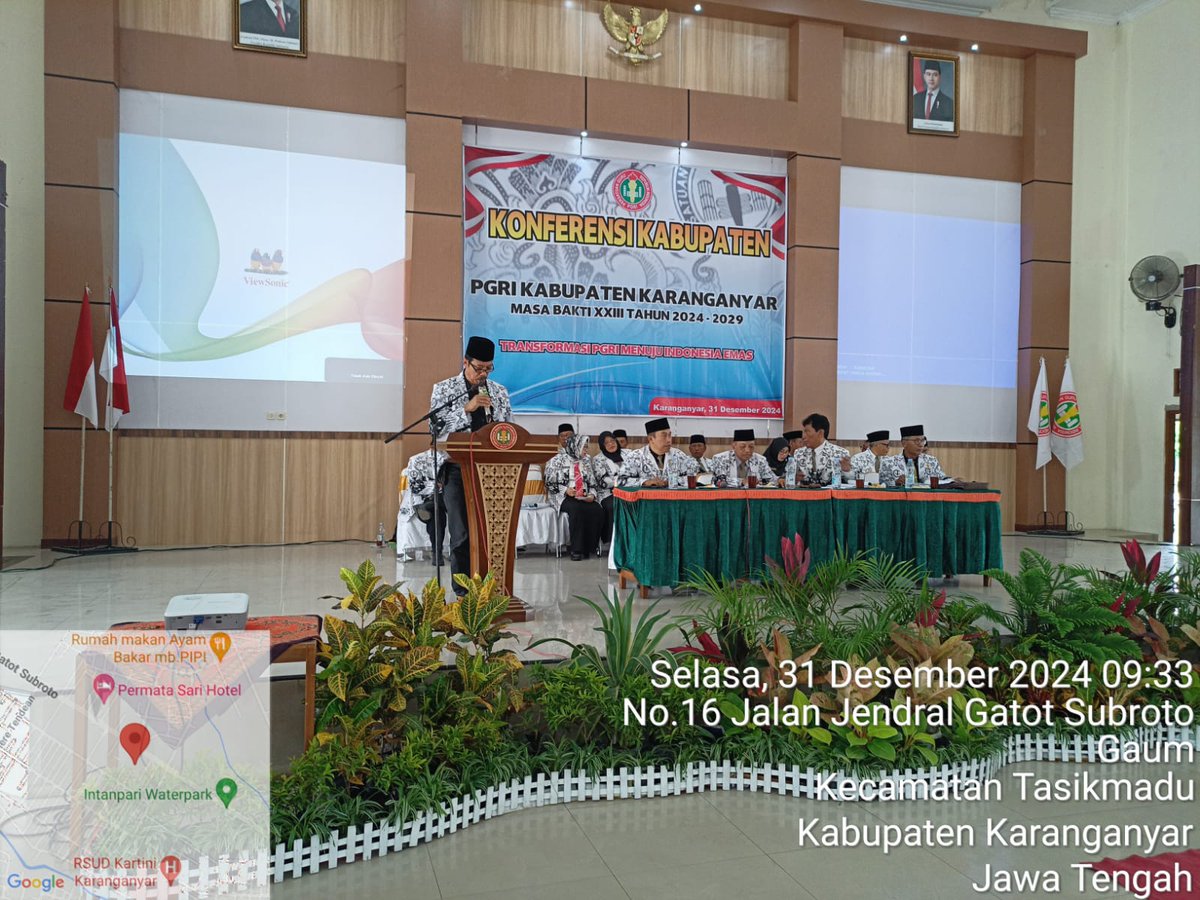 Konferensi Kabupaten PGRI Karanganyar Masa Bakti XXIII Tahun 2024-2029 sukses digelar pada Selasa, 31 Desember 2024, di Gedung Grha PGRI Karanganyar. Dengan tema “Transformasi PGRI Menuju Indonesia Emas”, menjadi momen penting dalam perjalanan PGRI sebagai organisasi profesi guru