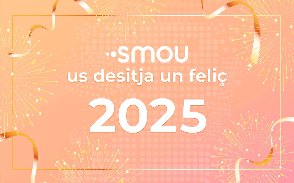Tot l'equip de #SMOU et desitgem una bona entrada d'any i un feliç #2025! ✨