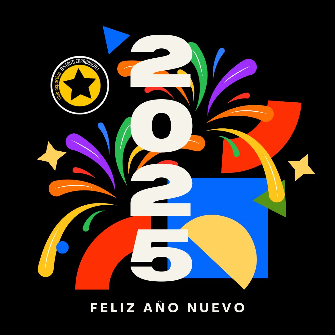 cd_carabanchel's tweet image. 🎉🏀 ¡Feliz 2025! 🎆✨
Gracias a todos los jugadores, entrenadores y familias que forman parte de esta gran familia. ¡Vosotros sois el corazón de este club! 🙌 💪🖤💛
💫 Que este 2025 venga cargado de éxitos, trabajo en equipo y mucha pasión por el baloncesto