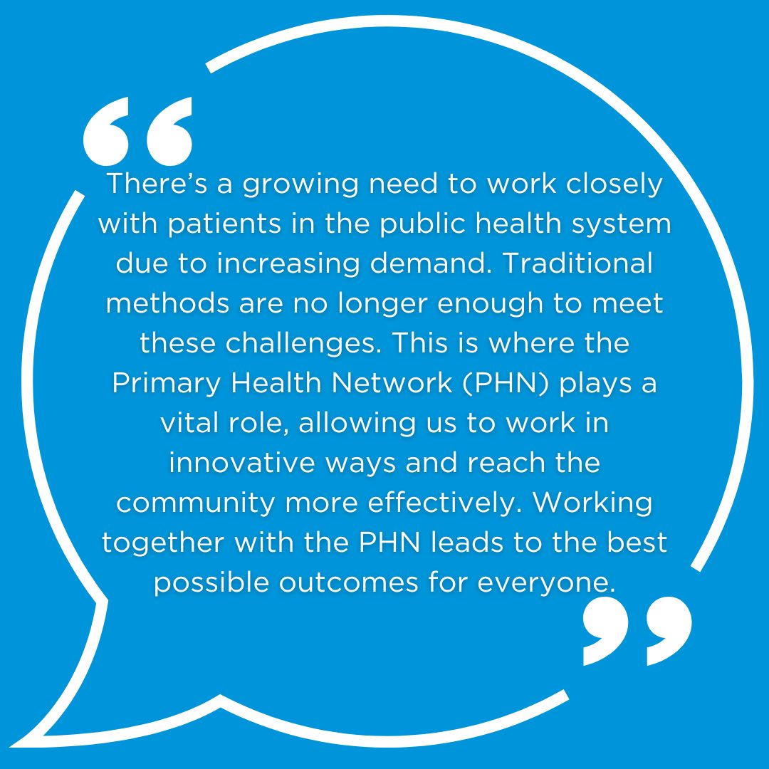 With rising demand, we need new approaches to healthcare. The Northern Sydney Wellbeing Collaborative is focused on improving outcomes and accessibility for all. Join us!

👉 Register: forms.office.com/r/Mua8HW5QFm

#PrimaryCare #HealthCollaboration #PatientCentredCare #CommunityCare